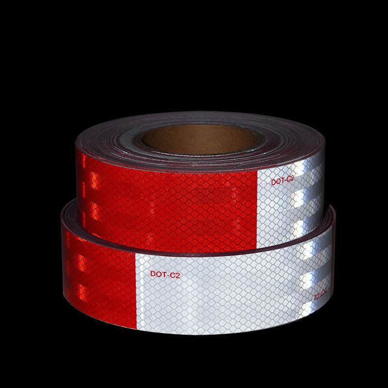 Wysokiej Intensywności 2 Inch Truck DOT C2 Reflective Trailer Tape Automotive Motorcycle Cargo Tractor Trailer Ostrzeżenie
