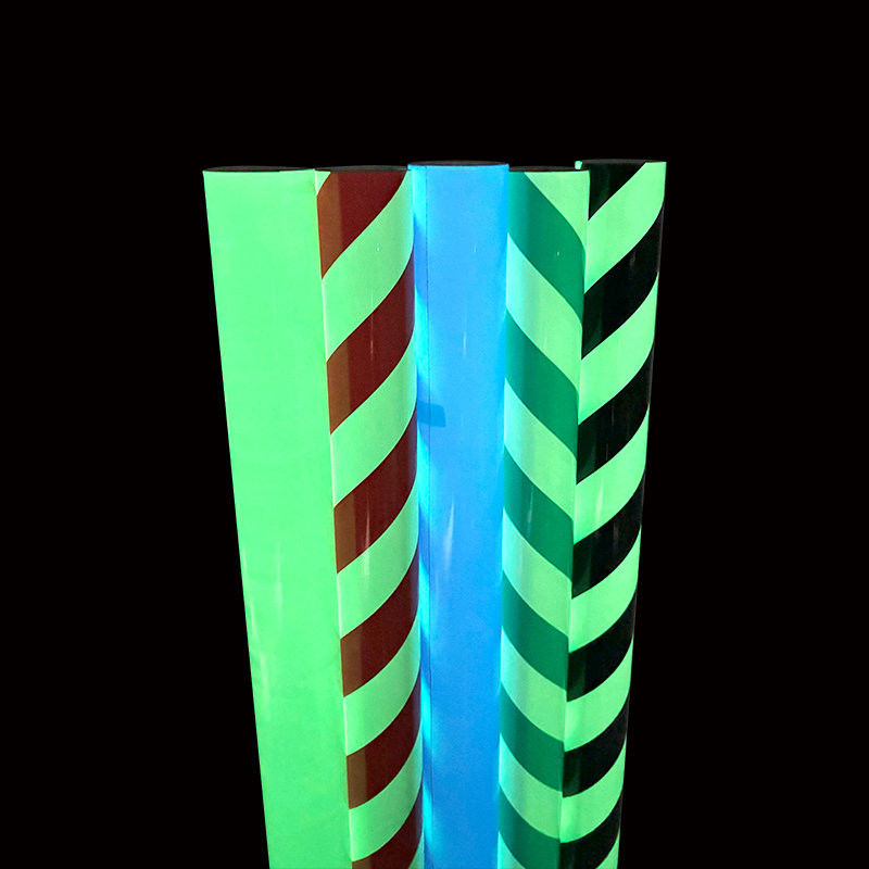 Fluorescencyjna folia aluminiowa z pianą winylowa, trwała, lepka, nocna, świecąca w ciemności, folia winylowa do dekoracji