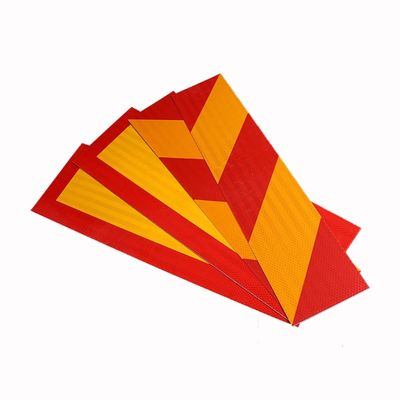 Dobra cena. Żółto-czerwone paski aluminiowe odblaskowe odblaskowe naklejki Chevron dla ciężarówek w Internecie