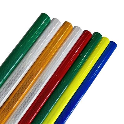 Dobra cena. Drukująca folia odblaskowa klasy diamentowej o wysokiej odblaskowości i mikro pryzmatycznej strukturze dla bezpieczeństwa drogowego w Internecie