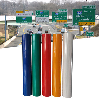 Dobra cena. Folia odblaskowa pryzmatyczna ASTM D4956 Typ IV HIP o wysokiej intensywności z 10-letnią żywotnością w Internecie