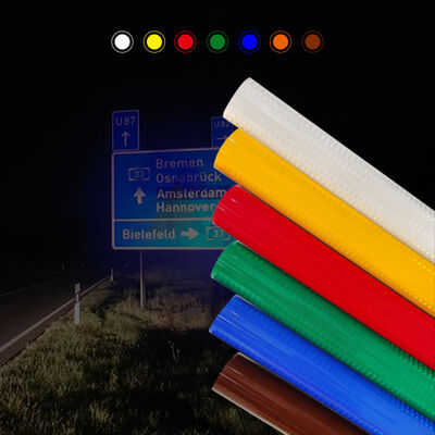 Dobra cena. Folia odblaskowa ASTM D4956 Typ II EGP o 7-letniej żywotności zewnętrznej i kleju wrażliwym na nacisk w Internecie